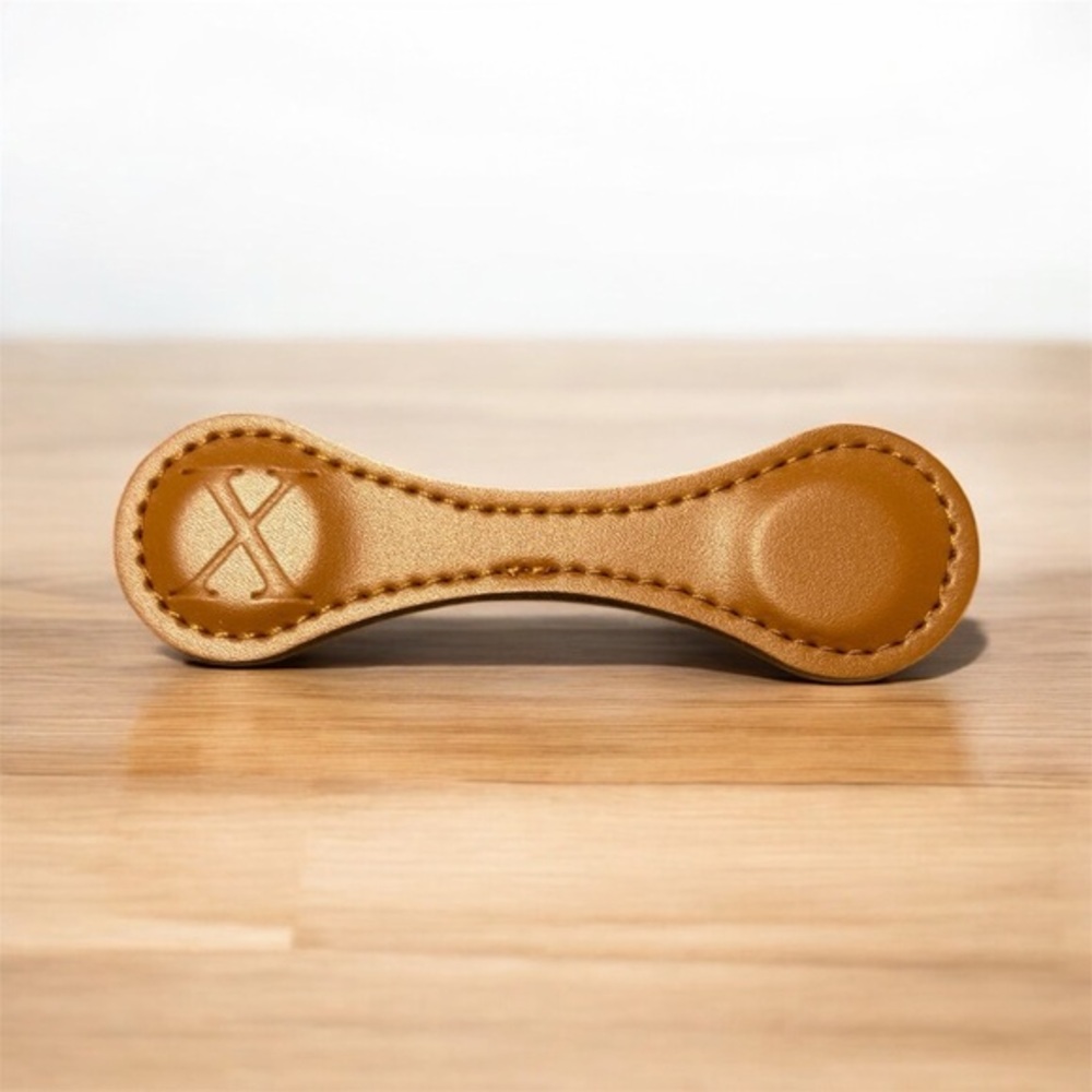 Premium Handmade Leather Bookmark – Tan Double-End Design, Durable & Stylish